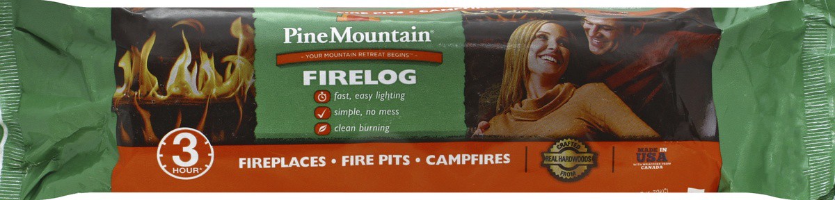 slide 4 of 7, Pine Mountain Firelog 3.8 lb, 3.80 lb