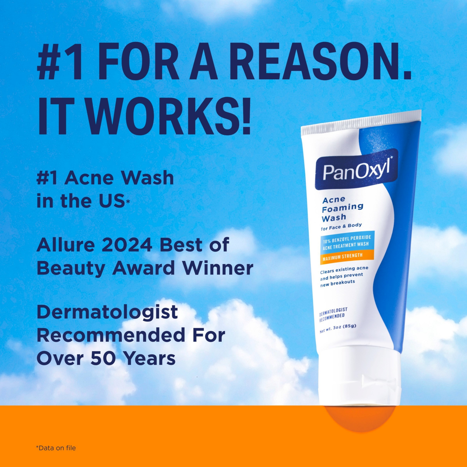 slide 2 of 8, NAILS INC Panoxyl 10% foaming wash, 1 ct