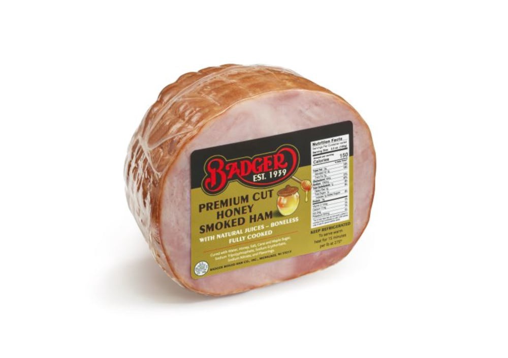 slide 1 of 1, Badger Premium Cut Honey Smoked Ham, per lb