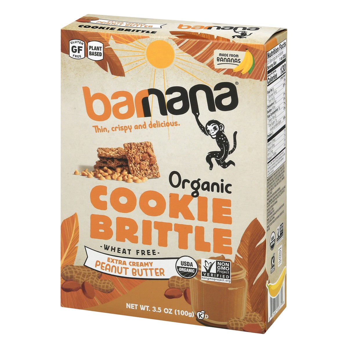 slide 3 of 14, Barnana Organic Extra Creamy Peanut Butter Cookie Brittle 3.5 oz, 3.5 oz