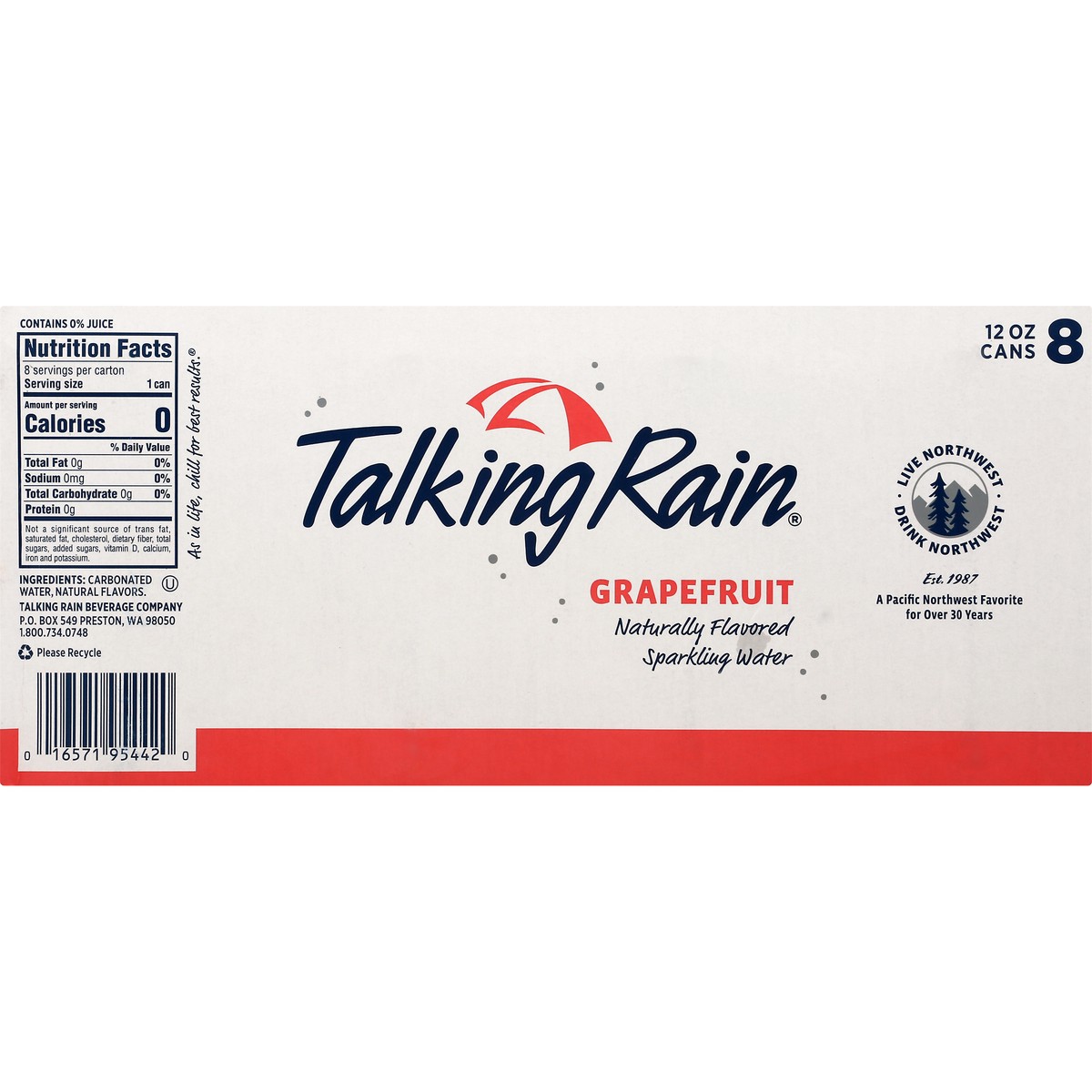slide 8 of 8, Talking Rain Sparkling Water 8 ea, 8 ct