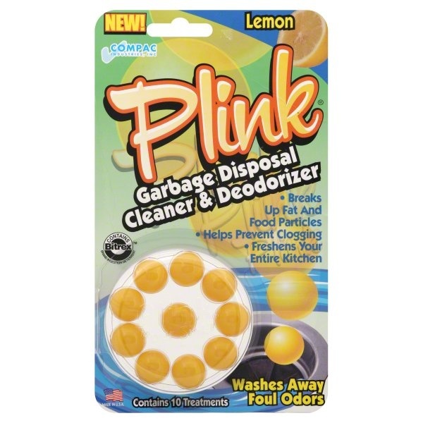 slide 1 of 1, Plink Lemon Garbage Disposal Cleaner And Deodorizer, 1 ct