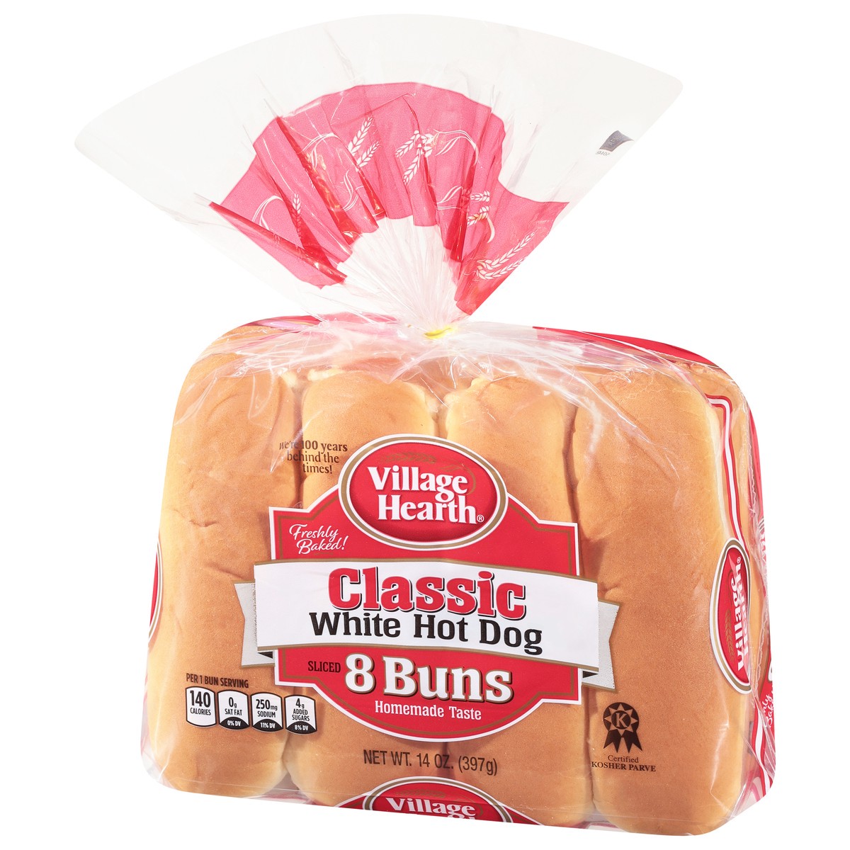 slide 5 of 12, Village Hearth Classic White Hot Dog Buns, 8 ct