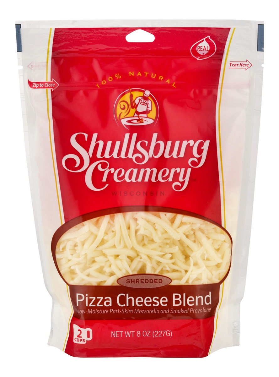 slide 1 of 1, Shullsburg Creamery Shredded Pizza Blend Cheese, 8 oz