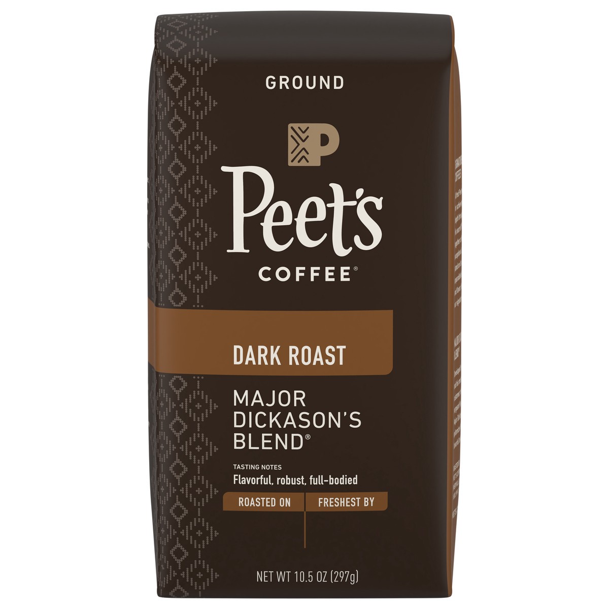 slide 5 of 12, Peet's Coffee, Major Dickason's Blend, Dark Roast Ground Coffee - 10.5oz Bags, 10.5 oz