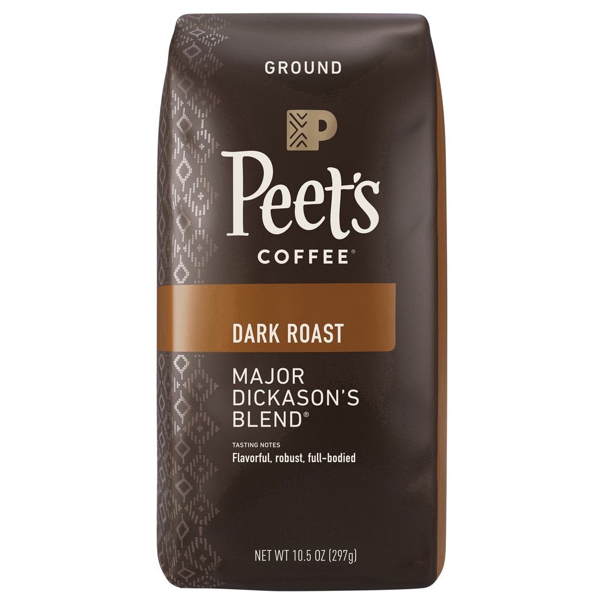 slide 1 of 12, Peet's Coffee Major Dickason's Blend Dark Roast Ground Coffee - 10.5 oz Bags, 10.5 oz