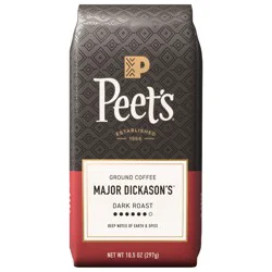 Peet's Coffee Major Dickason's Blend Dark Roast Ground Coffee - 10.5 oz Bags