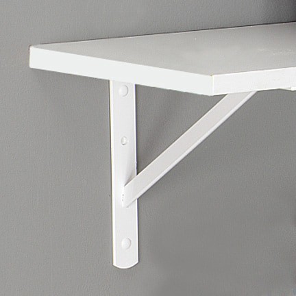 slide 4 of 6, Project Source 19.5-in L x 1.16-in W x 13.0-in D Heavy Duty White Shelf bracket, 1 ct