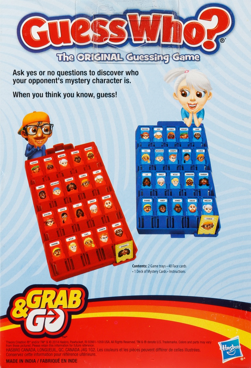 slide 8 of 9, Hasbro Gaming Guess Who? Grab & Go Game, 1 ct