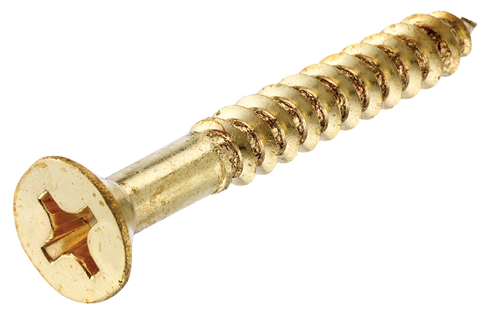slide 2 of 2, Hillman #14 x 2-in Brass Interior Wood screws ( 2 -Per Box ), 1 ct