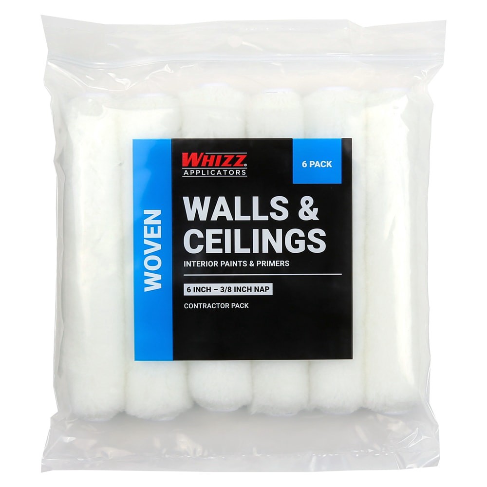 slide 1 of 5, WHIZZ 6 -Pack 6-in x 3/8-in Nap Ceilings and Walls, 1 ct