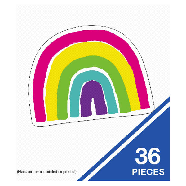 Carson Dellosa Kind Vibes Rainbow Cut Outs 36 Ct Shipt