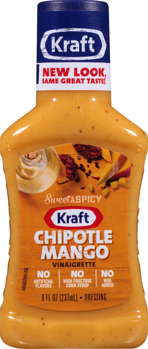 slide 11 of 13, Kraft Mango Chipotle Vinaigrette Dressing 8 fl oz Bottle, 8 fl oz