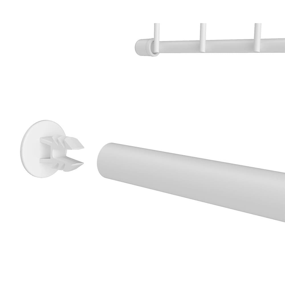 slide 2 of 5, ClosetMaid 2-Pack 1.25-in White Plastic End Cap, 1 ct