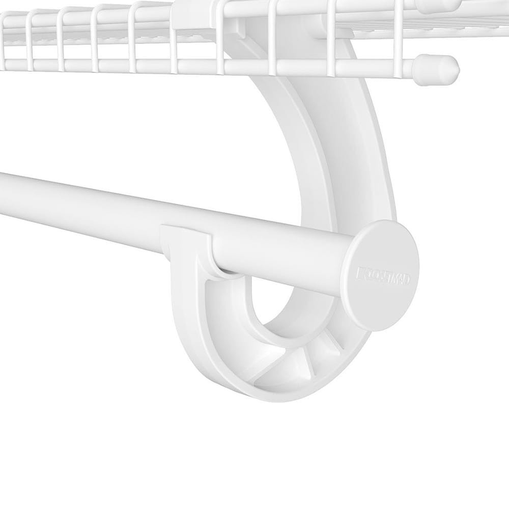 slide 3 of 5, ClosetMaid 2-Pack 1.25-in White Plastic End Cap, 1 ct