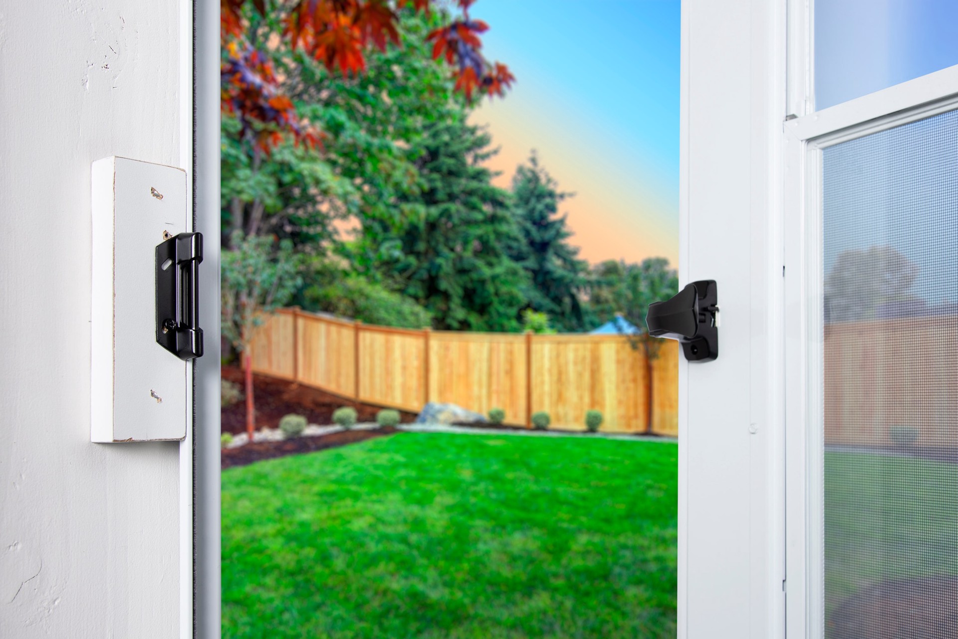 slide 4 of 6, WRIGHT PRODUCTS 2.6-in Wright Products Black Aluminum Screen/Storm door strike plate, 1 ct