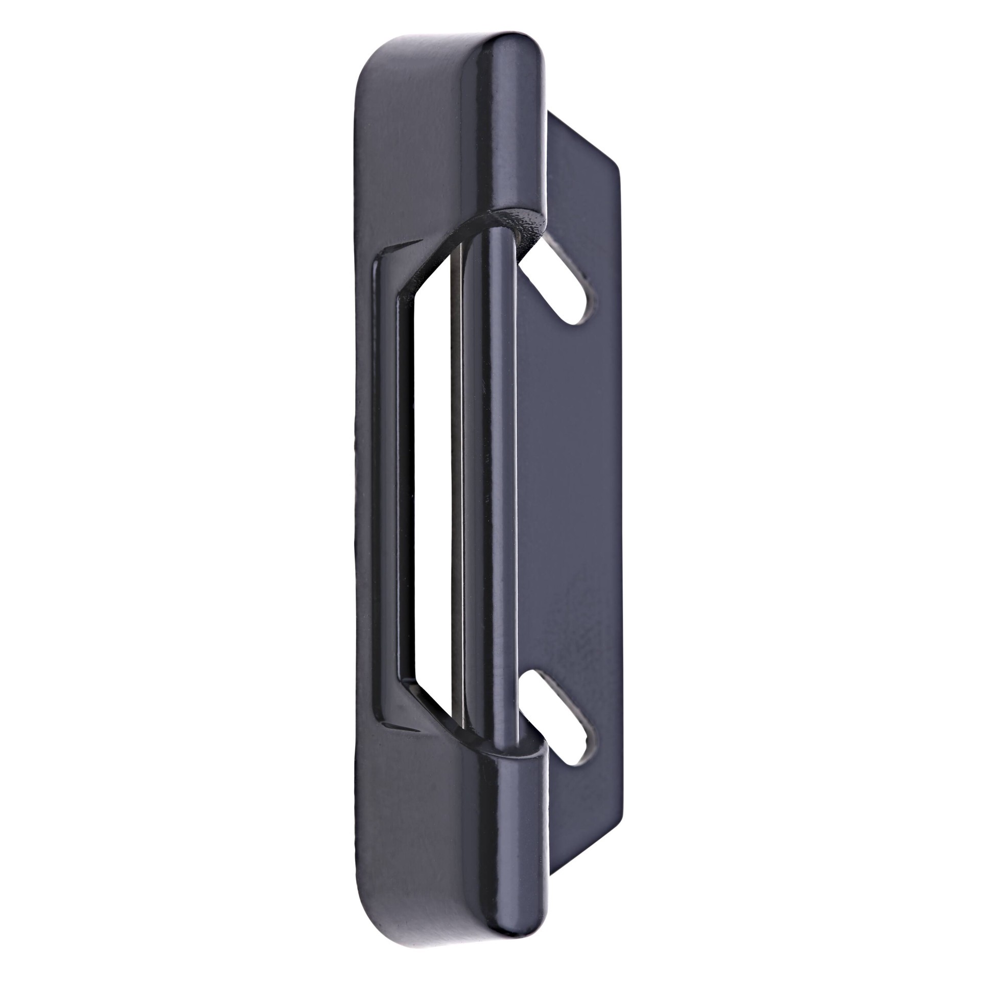 slide 6 of 6, WRIGHT PRODUCTS 2.6-in Wright Products Black Aluminum Screen/Storm door strike plate, 1 ct