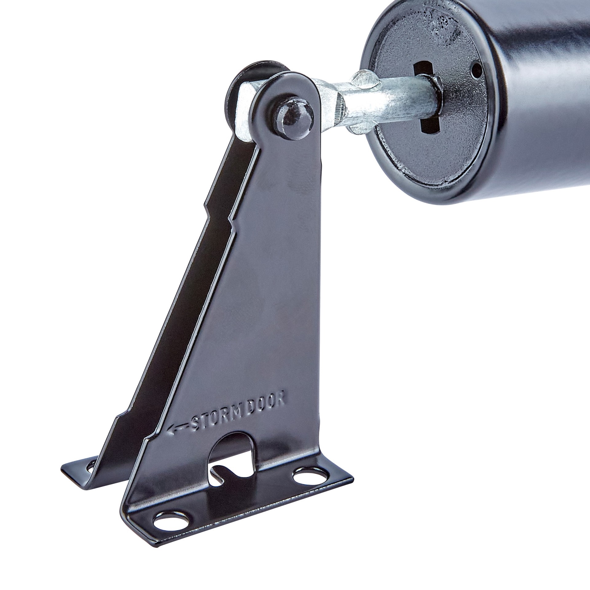 slide 2 of 6, WRIGHT PRODUCTS 12.625-in Heavy Duty Adjustable Black Aluminum Hold Open Screen/Storm door pneumatic closer, 1 ct