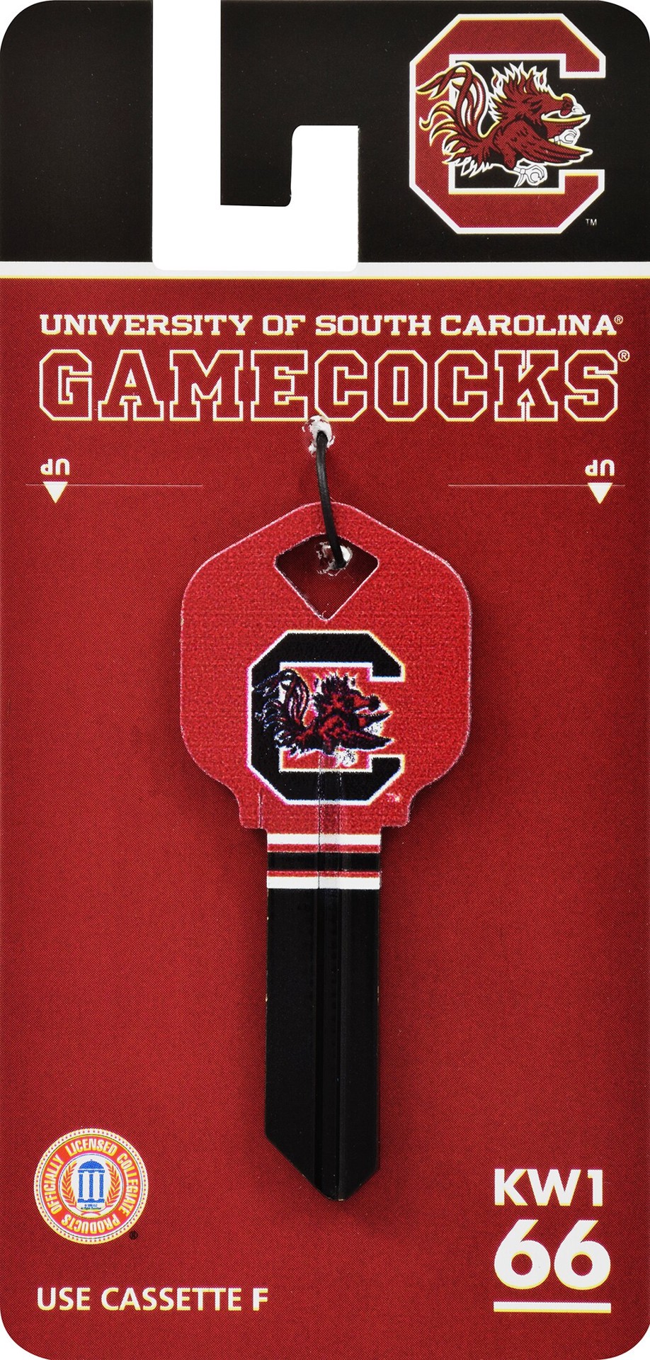 slide 2 of 4, Fanatix South Carolina Gamecocks Multicolored Sports Key Brass House/Entry Key Blank, 1 ct