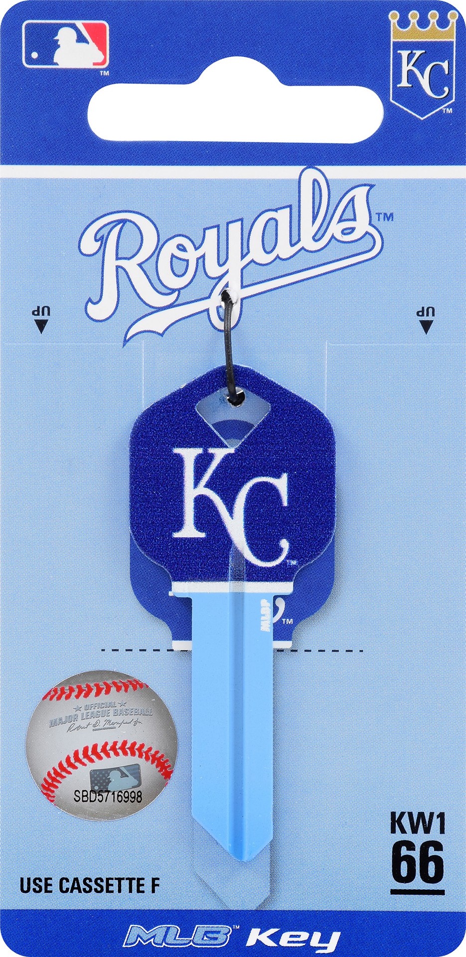 slide 2 of 4, Fanatix Kansas City Royals Multicolored Sports Key Brass House/Entry Key Blank, 1 ct
