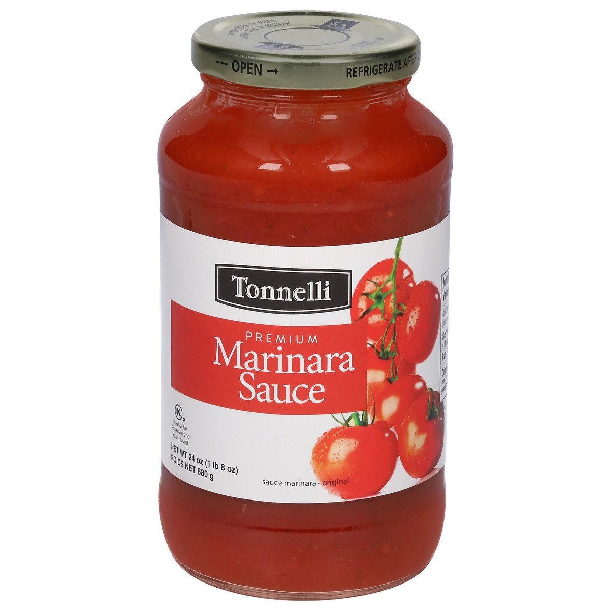 slide 1 of 9, Tonelli Premium Original Marinara Sauce 24 oz, 24 oz