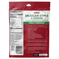 slide 2 of 5, Meijer Finely Shredded Mexican Cheese, 8 oz