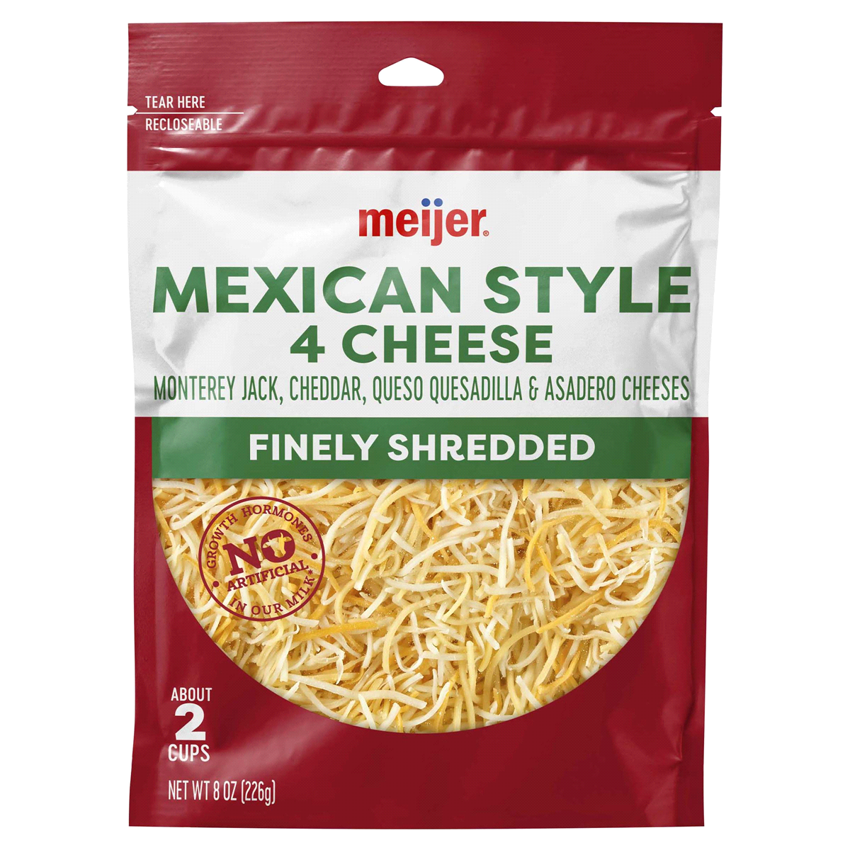 slide 1 of 5, Meijer Finely Shredded Mexican Cheese, 8 oz