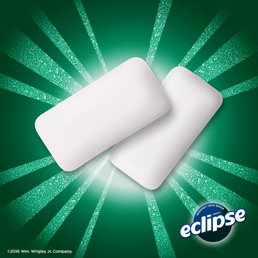 slide 4 of 5, ECLIPSE Spearmint Sugarfree Gum, 8 Packs, 144 pc