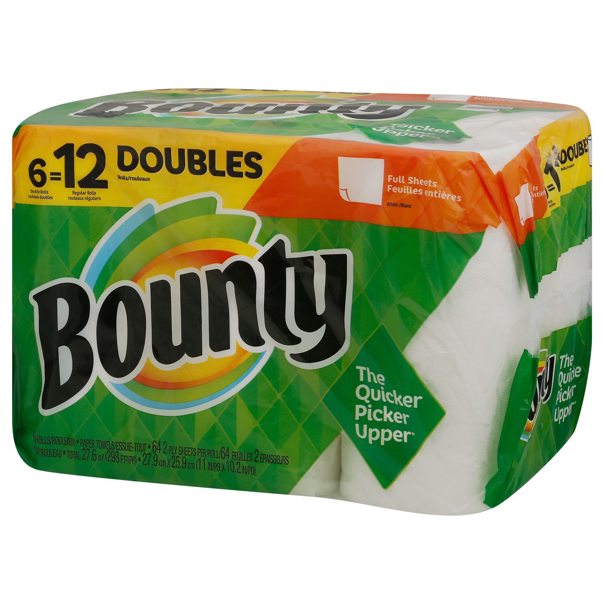 slide 3 of 8, Bounty Full Sheet Double Rolls Paper Towels, 6 ct