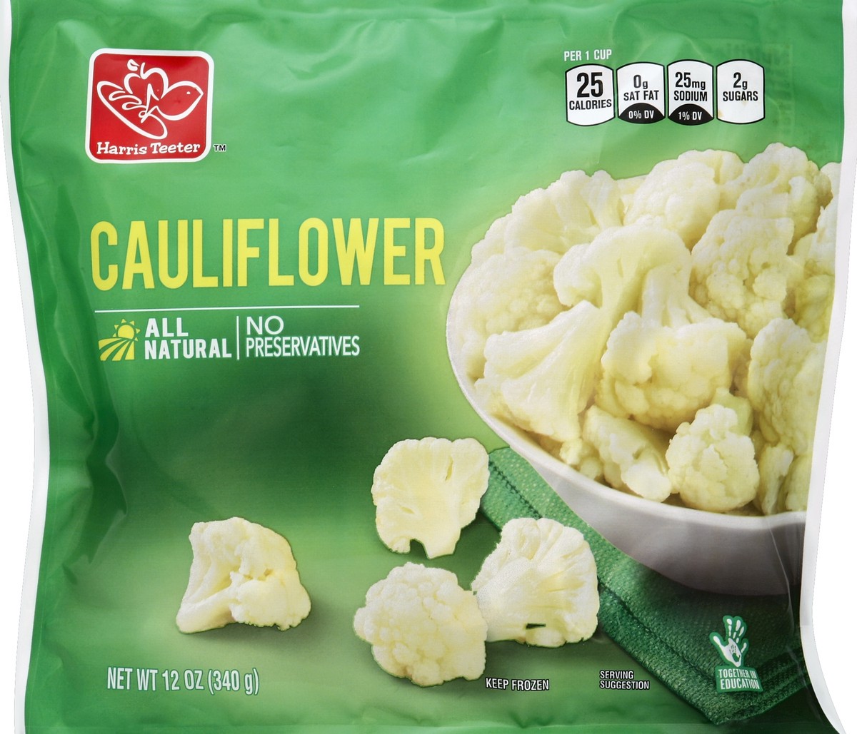 slide 3 of 3, Harris Teeter Cauliflower, 12 oz