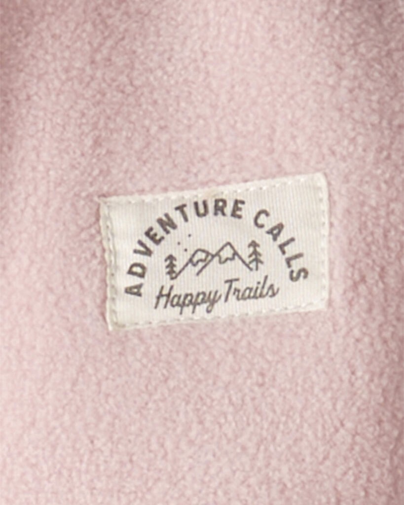 slide 2 of 3, Littleplanet Baby Girl 2-Piece Recycled Microfleece Set Rosebud Pink 3M, 2 pc