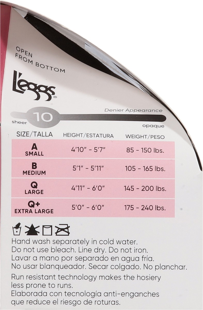 slide 2 of 12, L'eggs Silken Mist Black Mist Ultra Sheer Leg Beautiful Sheer Tights Q 1 ea, 1 ct