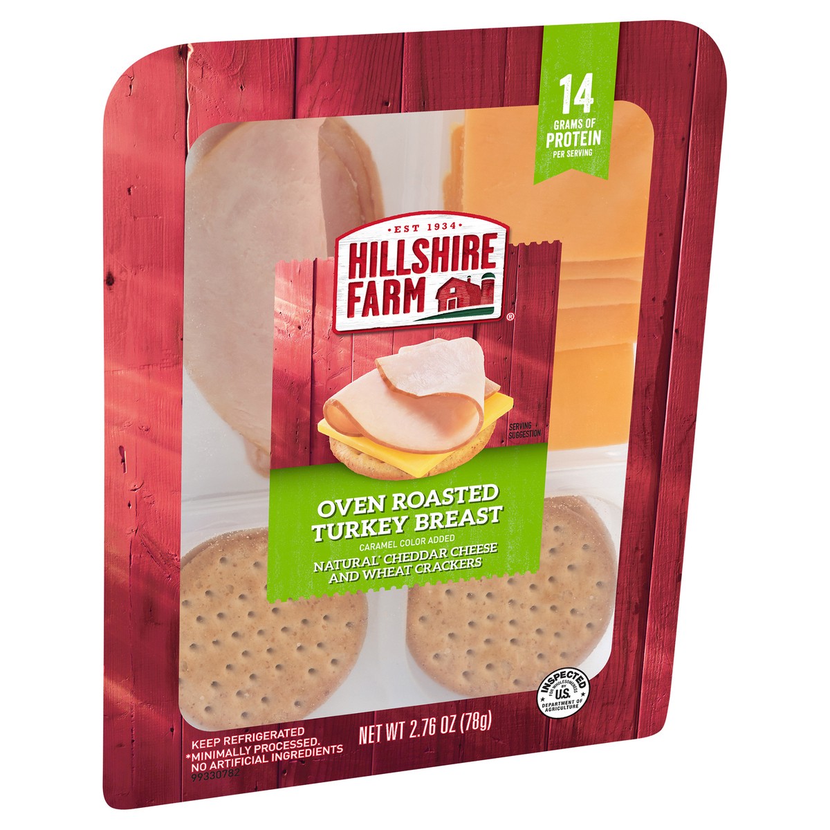 slide 4 of 9, Hillshire Farm Snack Kits - Turkey & Cheddar, 78.25 g