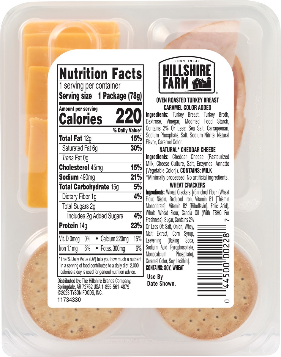 slide 2 of 9, Hillshire Farm Snack Kits - Turkey & Cheddar, 78.25 g