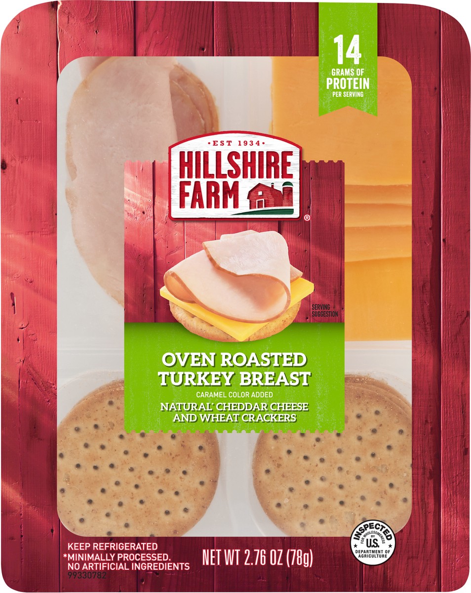 slide 8 of 9, Hillshire Farm Snack Kits - Turkey & Cheddar, 78.25 g