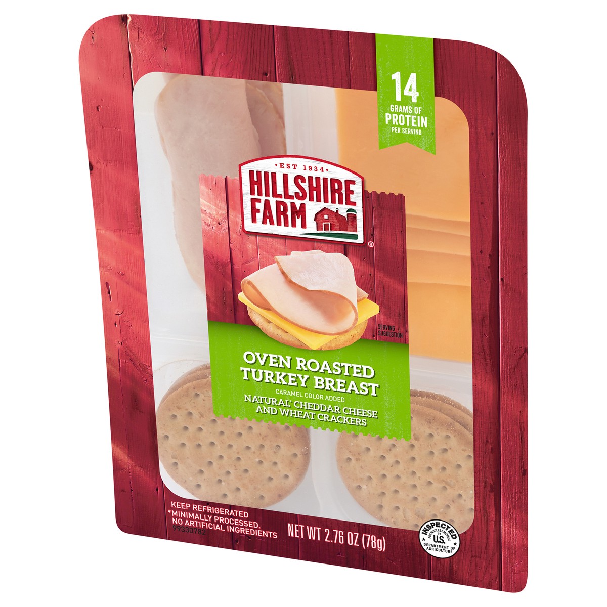 slide 9 of 9, Hillshire Farm Snack Kits - Turkey & Cheddar, 78.25 g