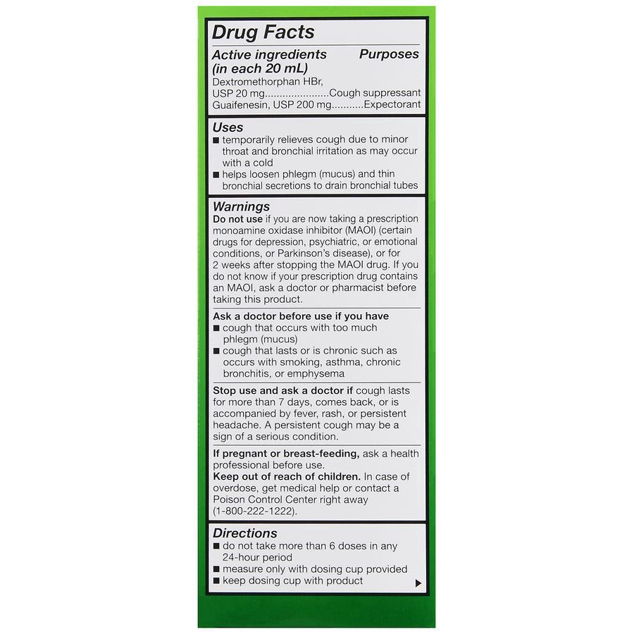 slide 2 of 5, Walgreens Tussin Cough Syrup DM Raspberry, 8 fl oz