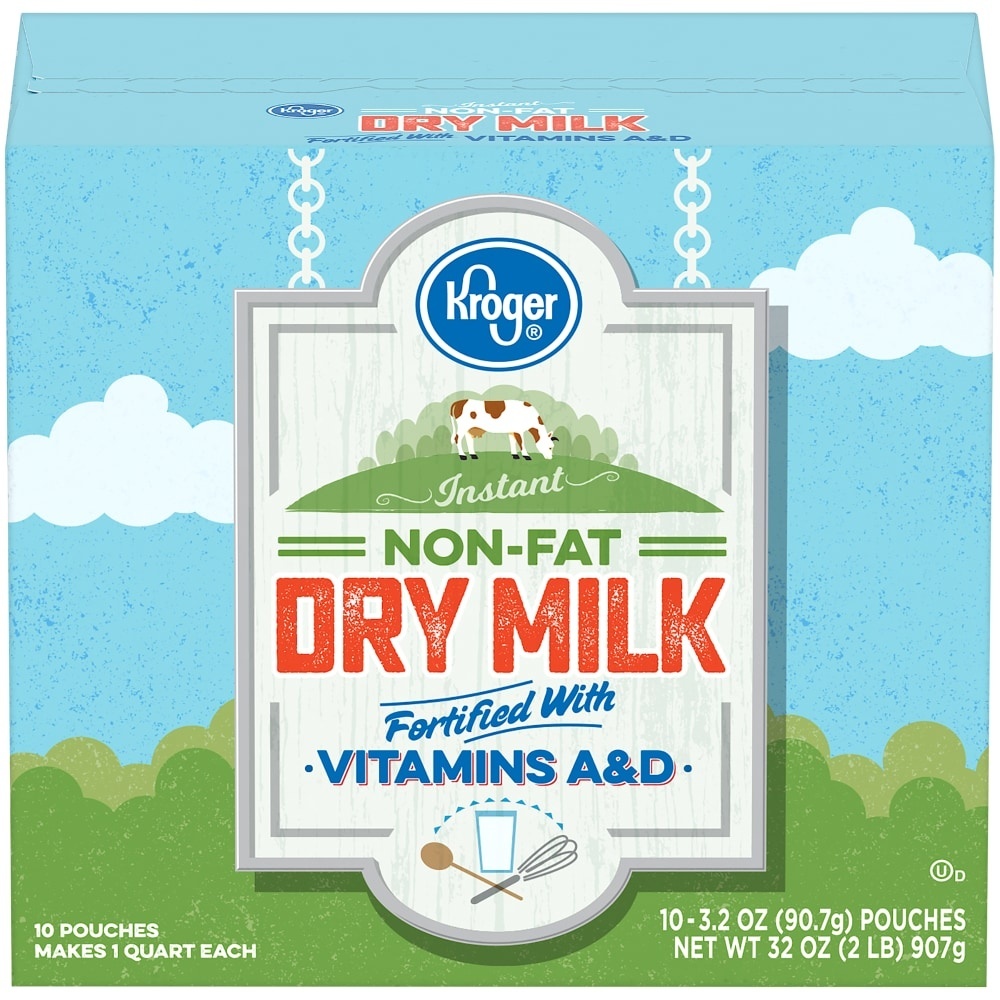 slide 1 of 1, Kroger Instant Non-Fat Dry Milk, 32 oz