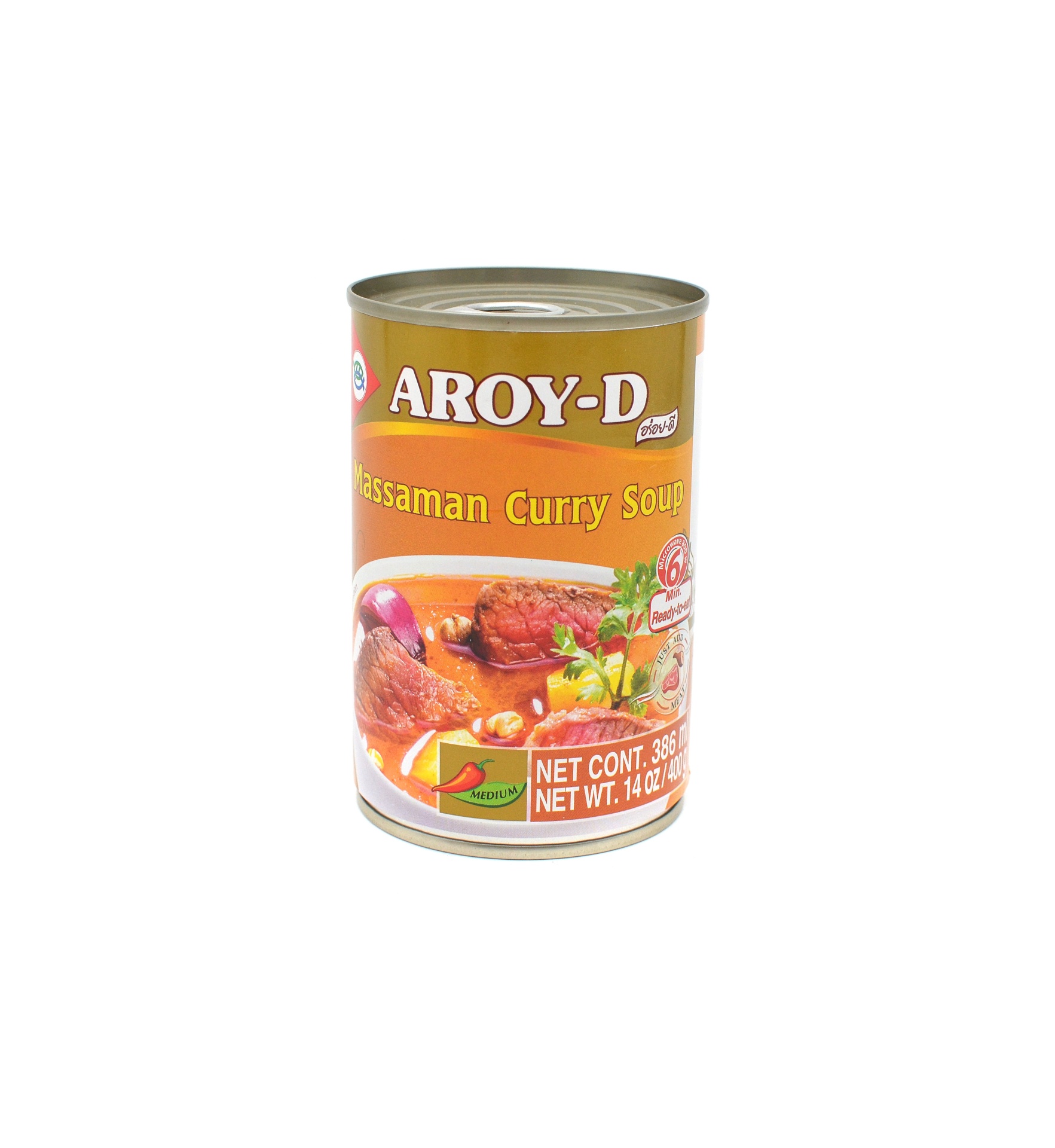 slide 1 of 1, Aroy-D Massaman Curry Soup, 14 oz