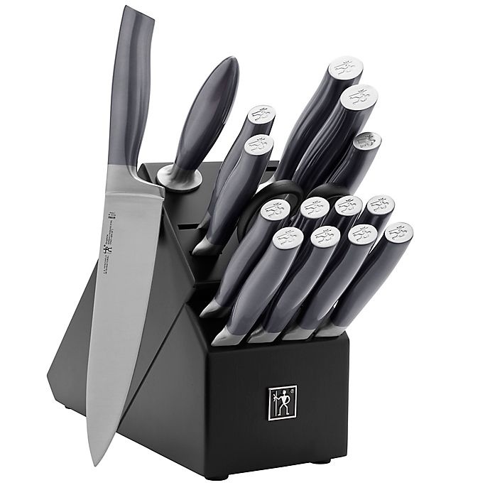 slide 1 of 3, J. A. Henckels Graphite Knife Block Set, 17 ct