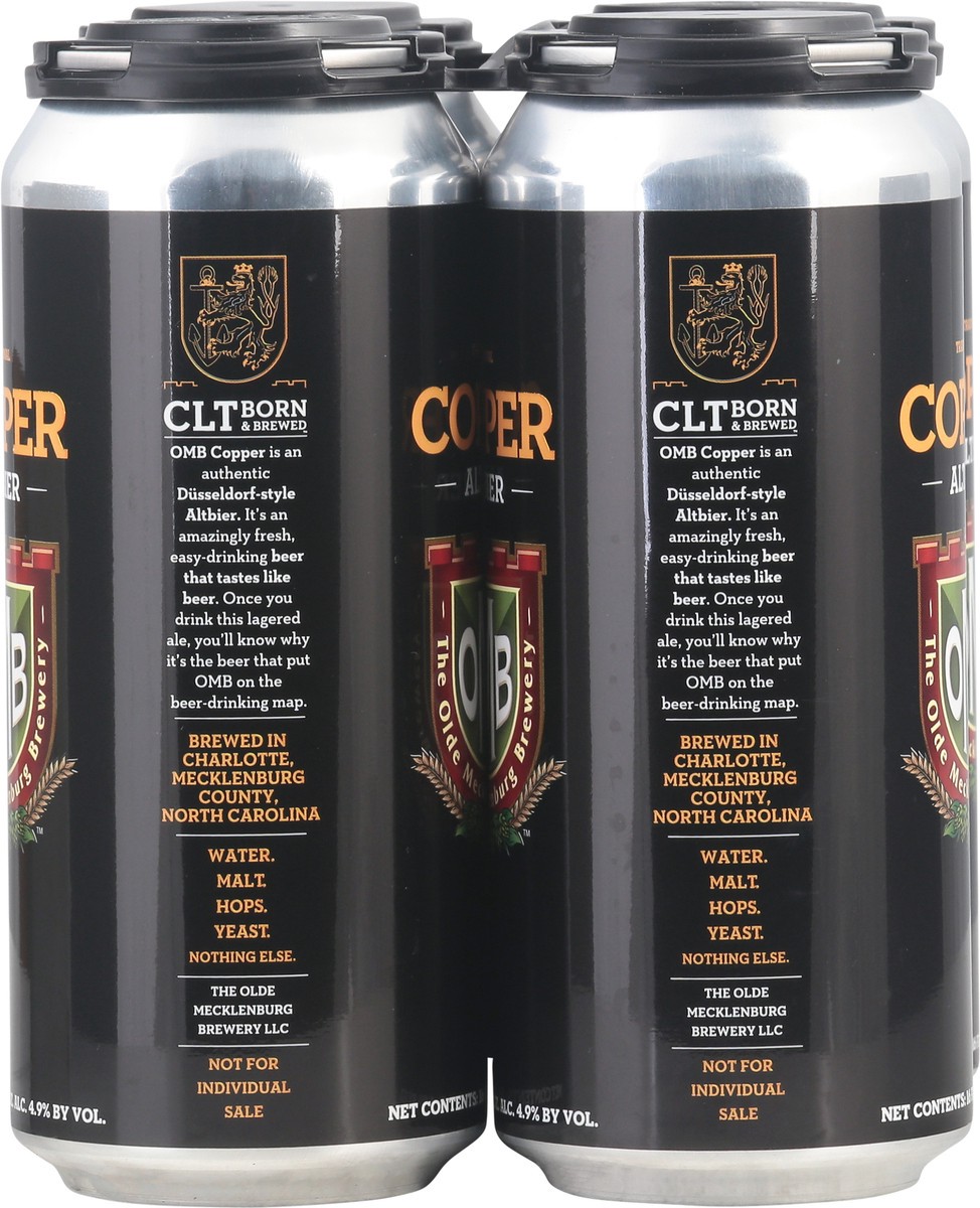 slide 2 of 9, The Olde Mecklenburg Brewery Altbier Copper Beer Can 4 - 16 fl oz Cans, 4 ct; 16 oz
