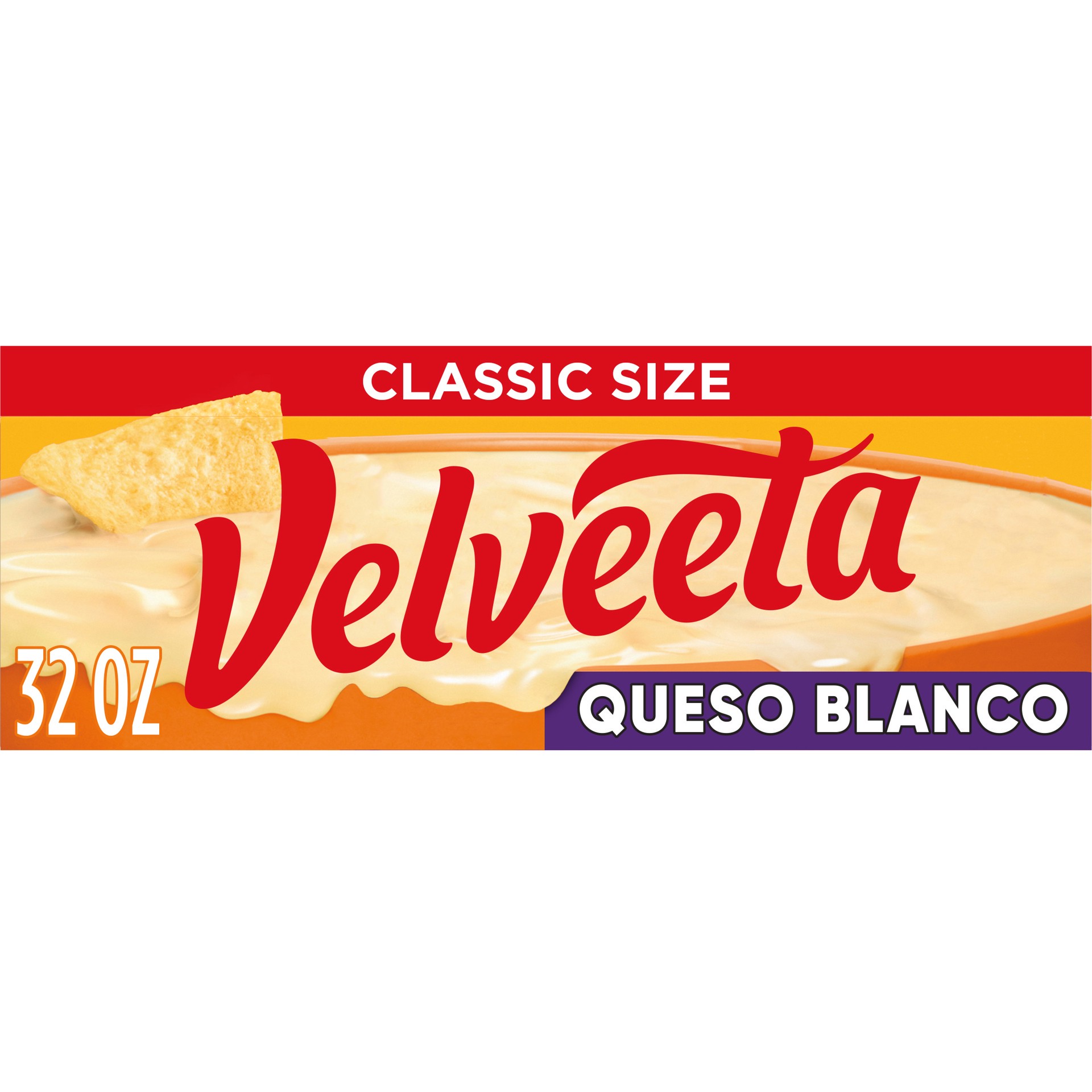 slide 1 of 9, Velveeta Queso Blanco Cheese, 32 oz Block, 32 oz