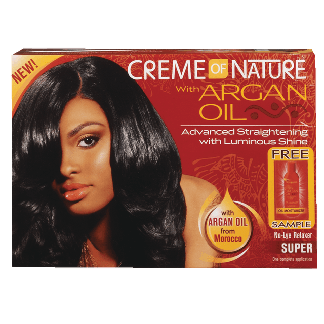 slide 1 of 1, Creme Of Nature Argan Oil Relaxer Kit Super, 1 ct
