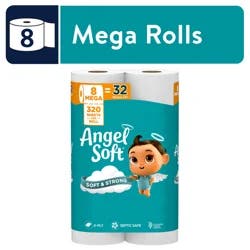 Angel Soft Toilet Paper, 8 Mega Rolls
