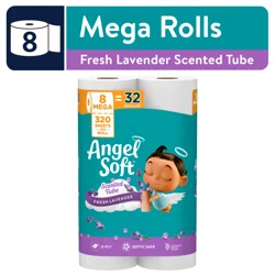 Angel Soft Scented Tube Fresh Lavender Bath Tissues