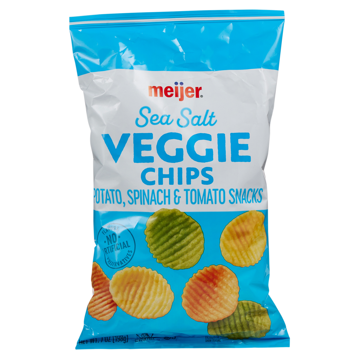 slide 1 of 5, Meijer Veggie Chips, 7 oz