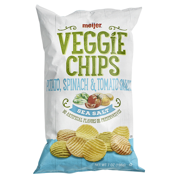slide 1 of 1, Meijer Veggie Chips, 7 oz
