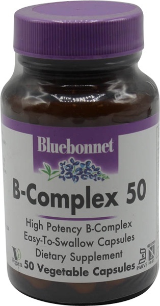 slide 1 of 1, Bluebonnet Nutrition Bluebonnet B-Complex 50, 50 ct