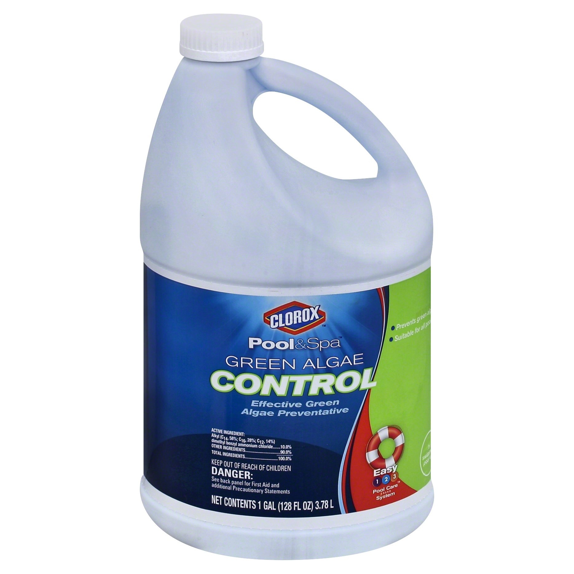 slide 1 of 2, Clorox Pool & Spa Green Algae Control, 128 oz