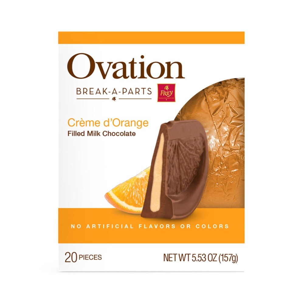 slide 1 of 1, Ovation Break-Parts by Frey™ crème d'orange filled milk chocolate - 5.5 oz, 5.5 oz
